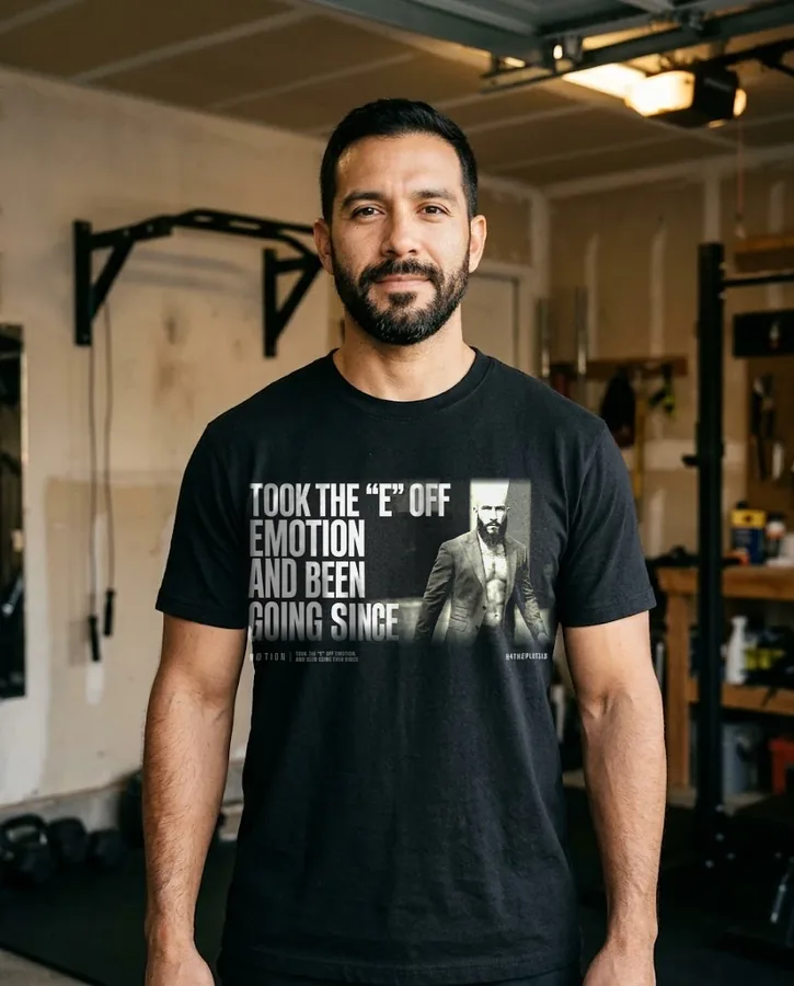 Took the E off Emotion (Photo) tee on model
